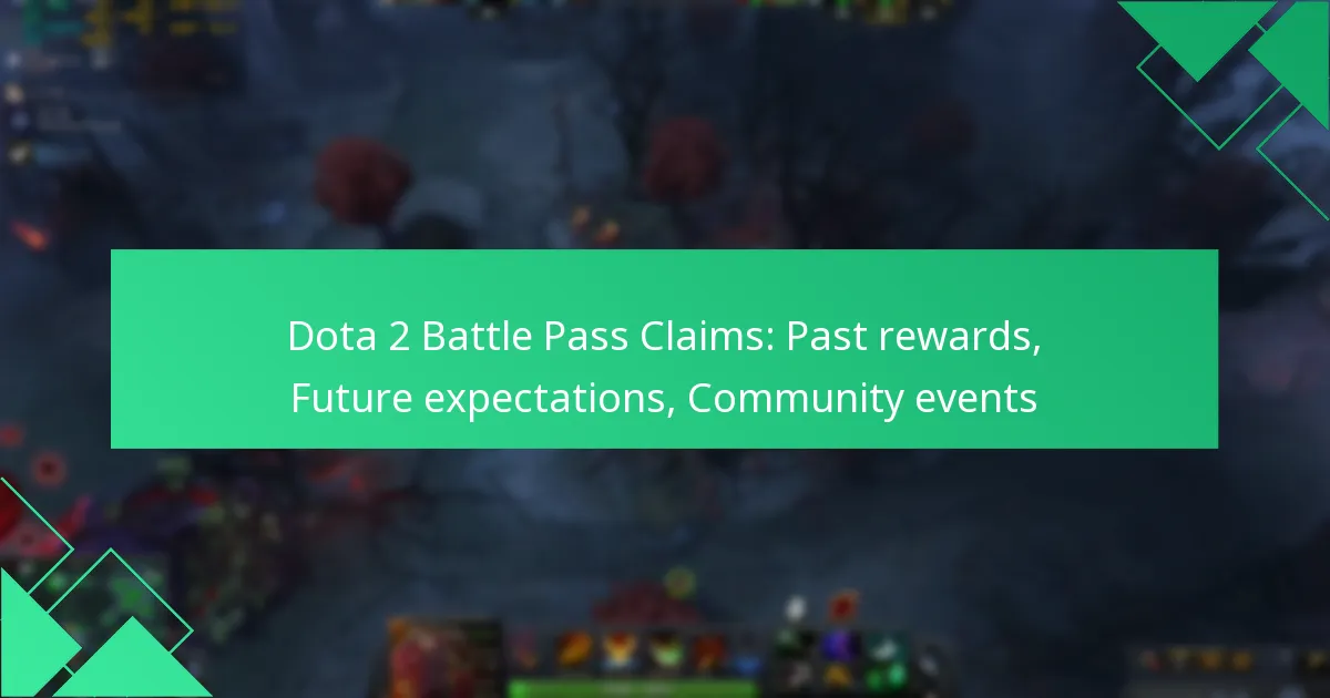 Dota 2 Battle Pass Claims: Past rewards, Future expectations, Community events