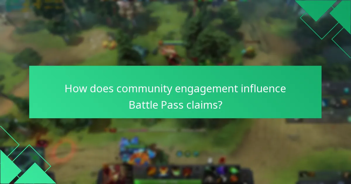 How does community engagement influence Battle Pass claims?