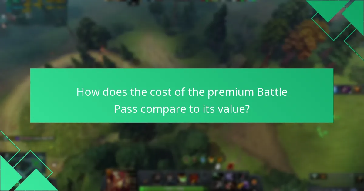 How does the cost of the premium Battle Pass compare to its value?