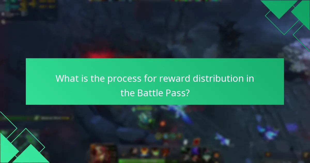 What is the process for reward distribution in the Battle Pass?
