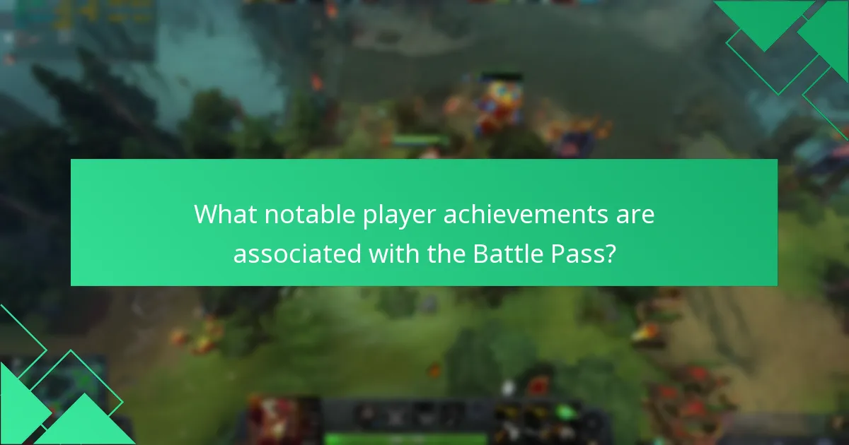 What notable player achievements are associated with the Battle Pass?