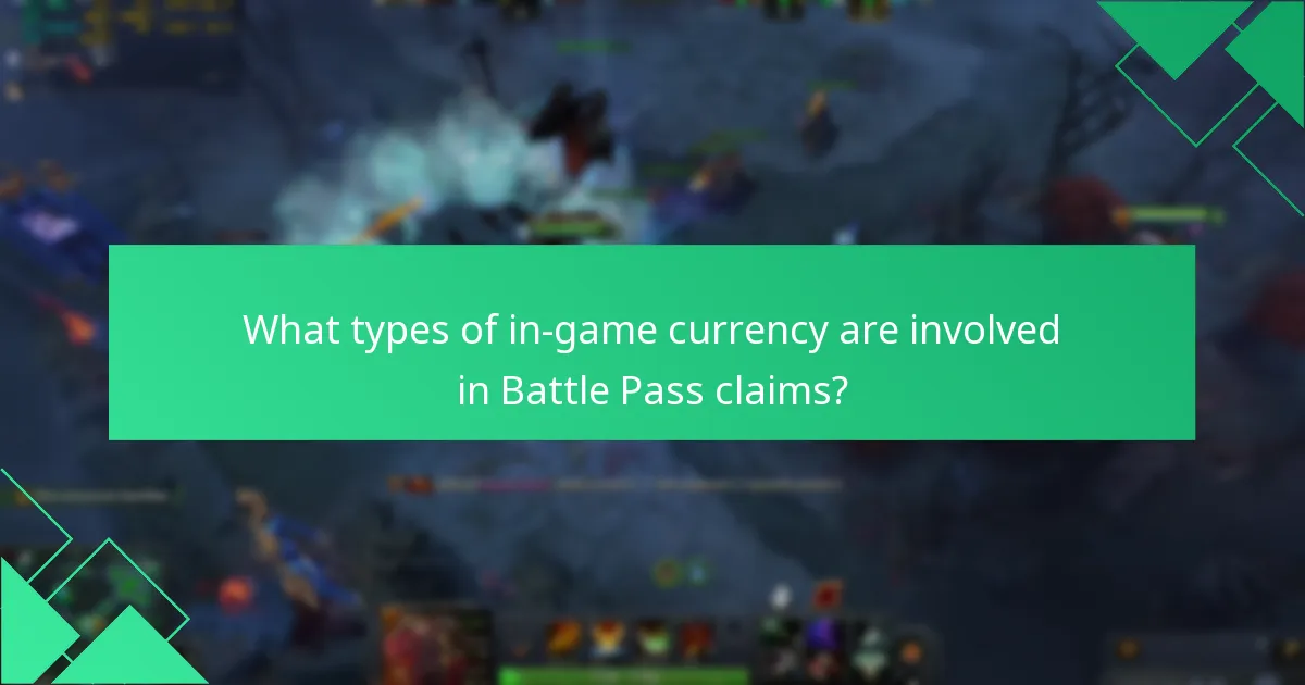 What types of in-game currency are involved in Battle Pass claims?