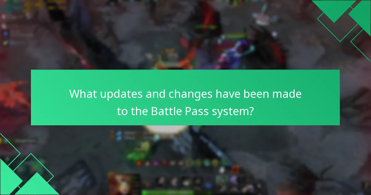 What updates and changes have been made to the Battle Pass system?